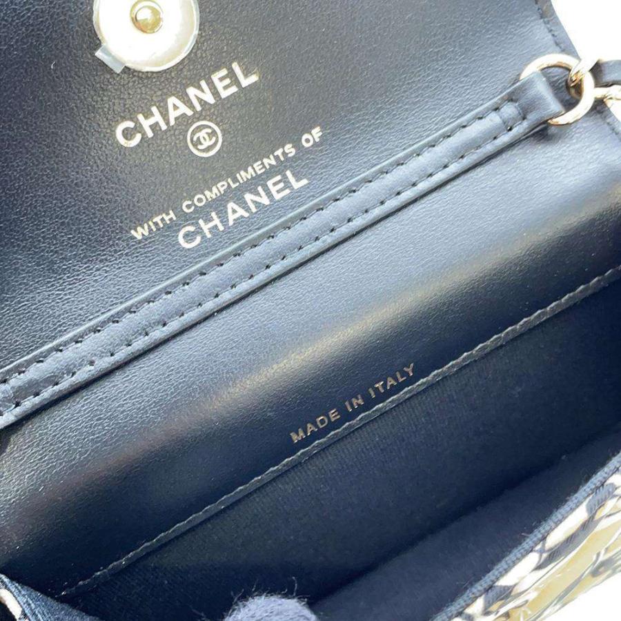 シャネル チェーンショルダーバッグ チェッカーフラッグ ココマーク