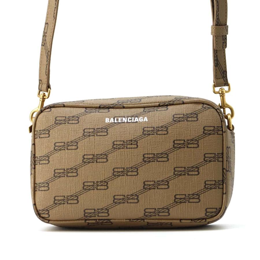BALENCIAGA バレンシアガ　ショルダーバッグ　BB柄　ブラウン 中古 バレンシアガ 斜め掛け ショルダーバッグ レディース ブランド