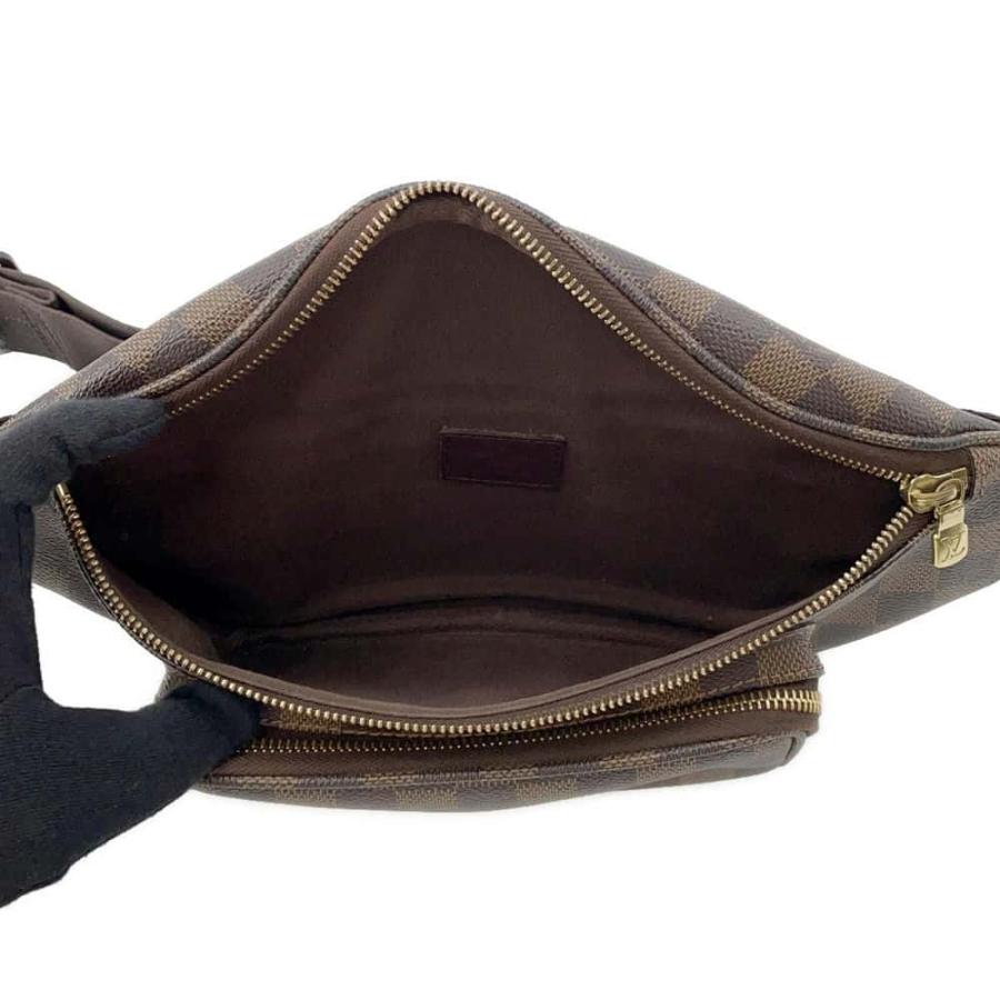 ルイヴィトン ボディバッグ ダミエ・エベヌ バムバッグ・メルヴィール