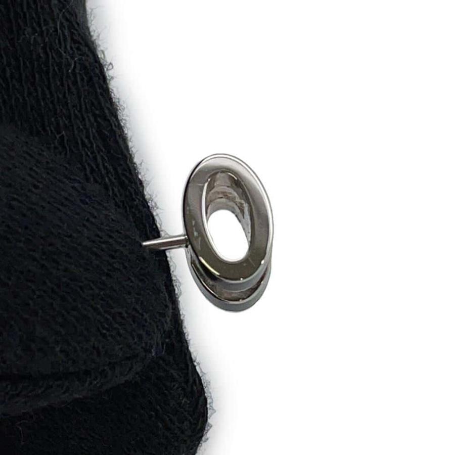 エルメス ピアス ミニ・ポップアッシュ ブラック/シルバー金具 H