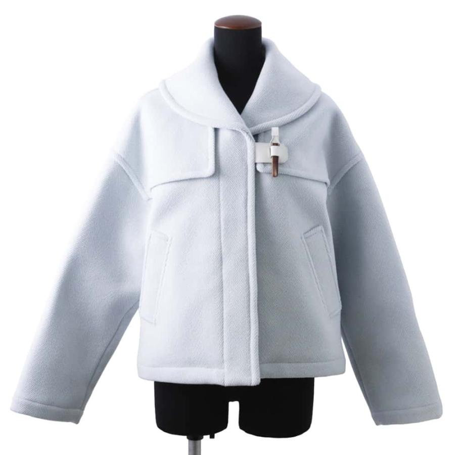 エルメス コート ダッフル ショート ウール レディースサイズ38 HERMES