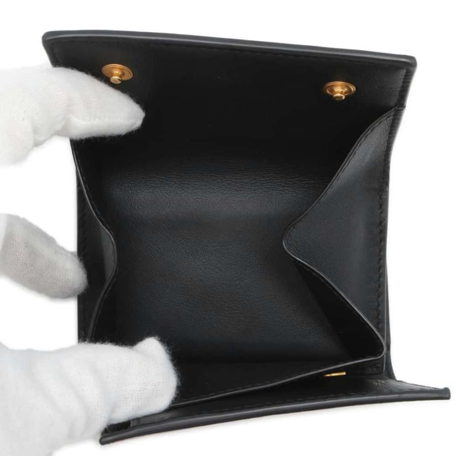 サンローランパリ 三つ折り財布 ハート ドット レザー 670290 SAINT
