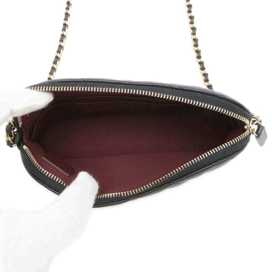 シャネル チェーンショルダーバッグ クラシック マトラッセ キャビアスキン AP4016 CHANEL 黒 シャネル チェーンショルダーバッグ クラシック マトラッセ キャビア