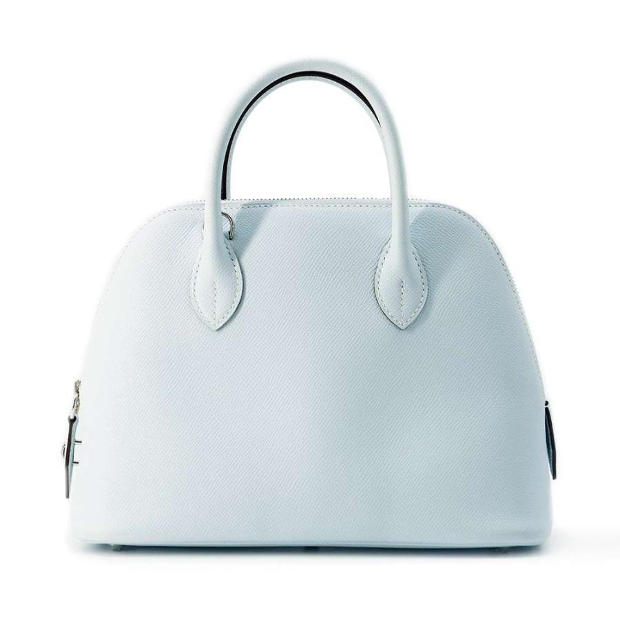 ☆エルメス ボリード1923 25 ヴェルソ ブルーブリュム/クレ/シルバー