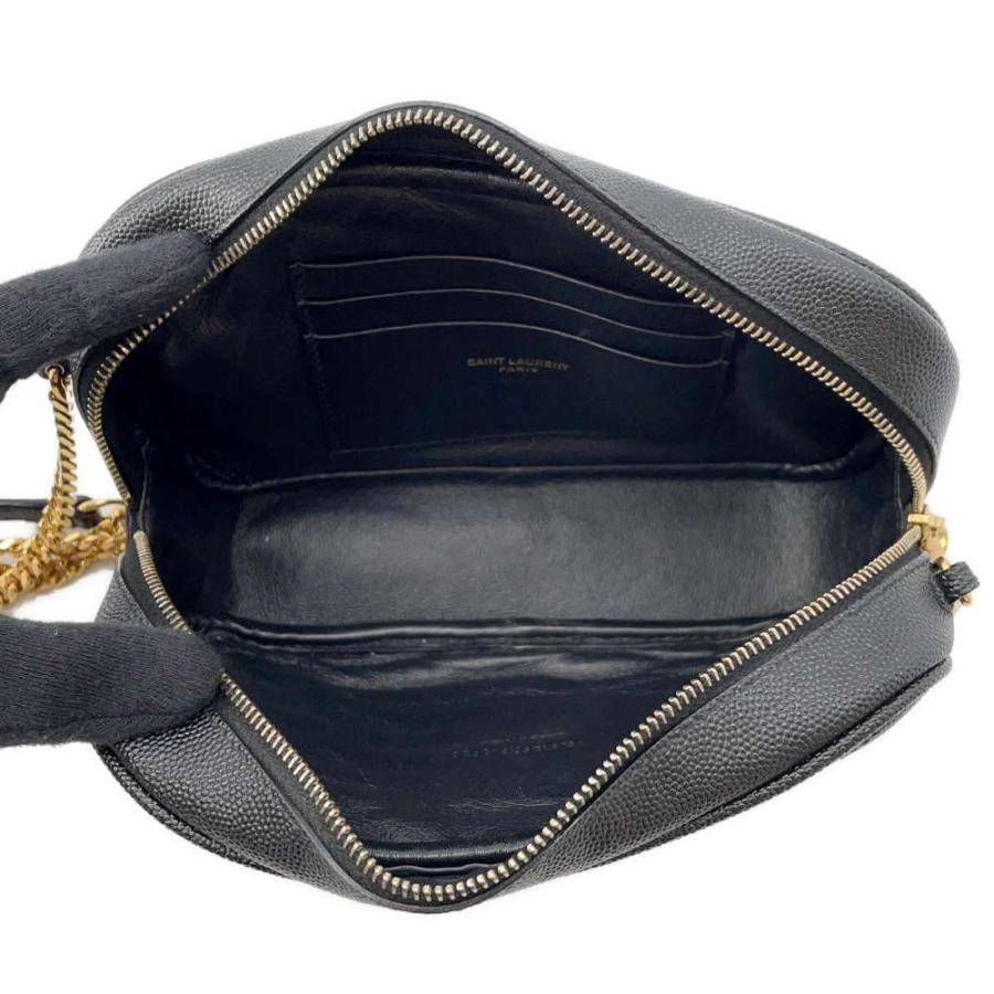 SAINT LAURENT PARIS / サンローランパリ | Lou mini 612579 ルー ミニ チェーン ショルダーバッグ | ブラック | レディース サンローランパリ チェーンショルダーバッグ ルー LOU 612579 SAINT
