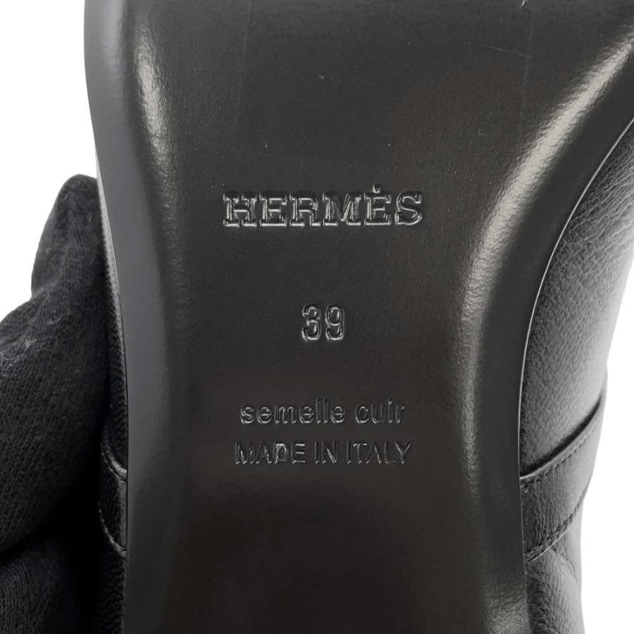 エルメス パンプス ジェーン ブラック シェーブル レディースサイズ39