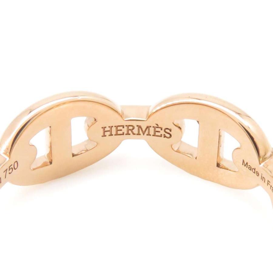 エルメス リング シェーヌダンクル アンシェネPM K18PGピンクゴールド