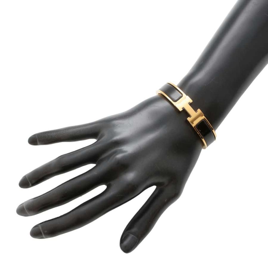 HERMES エルメス　バングル　クリックH ブラック×ゴールド　PM HERMES エルメス ブレスレット クリック H サイズPM ブラック×ゴールド
