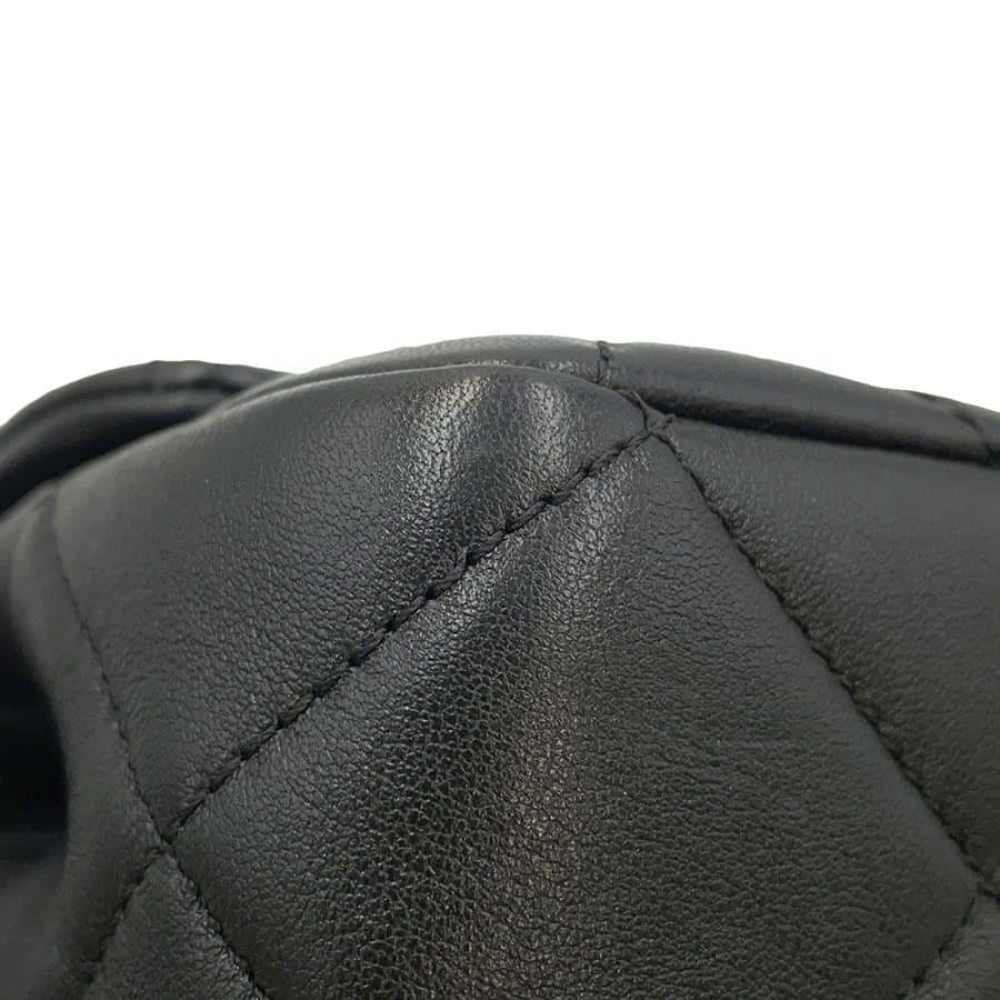 シャネル チェーンショルダーバッグ ココマーク マトラッセ パールボール ラムスキン AS4861 CHANEL 黒 シャネル チェーンショルダーバッグ ココマーク マトラッセ パール