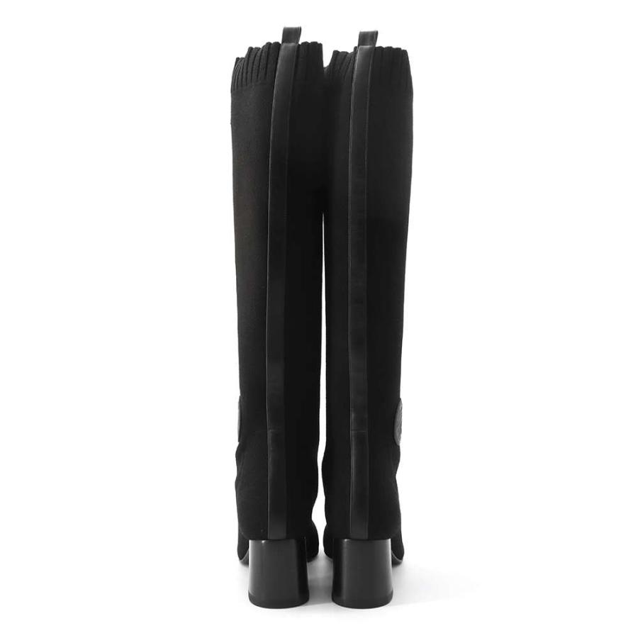 エルメス ロングブーツ フォンテーヌ60 ニット レディースサイズ36  