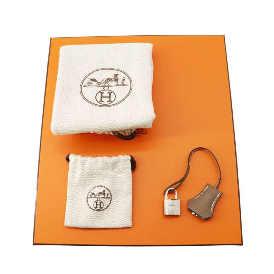 エルメス バーキン25 エトゥープ/シルバー金具 トゴ B刻印 HERMES