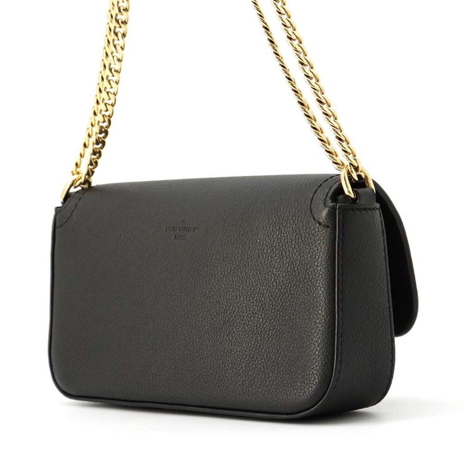 ルイヴィトン ロックミーテンダー M58557 6199152 Auth. LOUIS VUITTON Lockme Tender Black Cream Leather Shoulder Bag