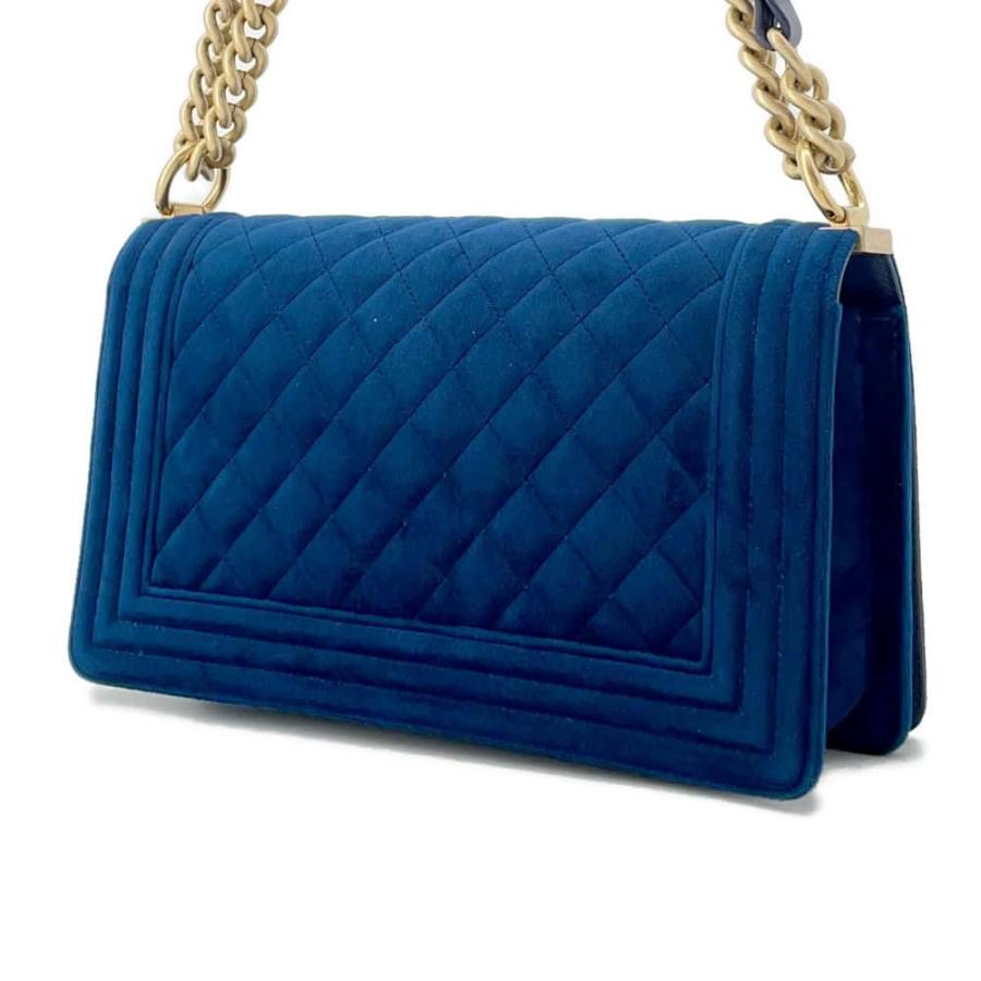 美品 CHANEL シャネル ベロア チェーンショルダーバッグ デカココ シャネル チェーンショルダーバッグ ココマーク ボーイシャネル ベロア