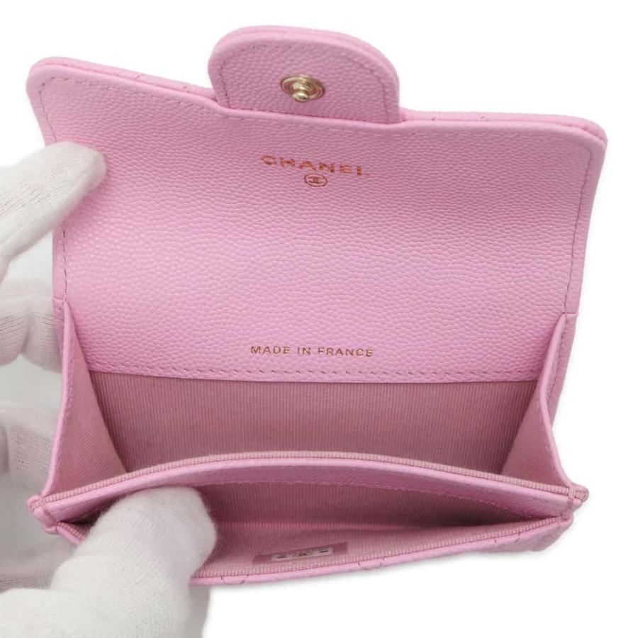 シャネル カードケース マトラッセ クラシック ココマーク キャビア  