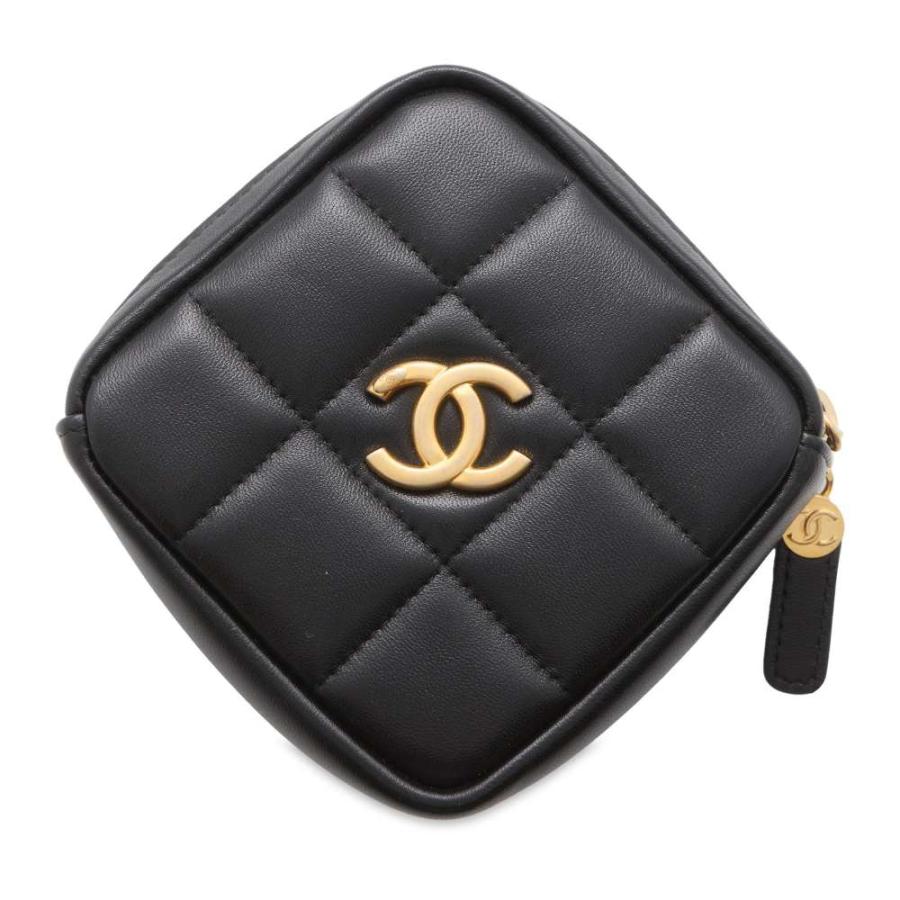 シャネル ウエストポーチ マトラッセ ココマーク ラムスキン CHANEL 