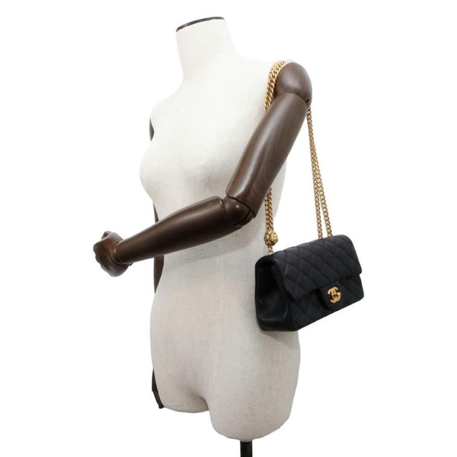 展示品 CHANEL シャネル ココマーク ミニ マトラッセ カメリア ラムスキン ターンロック チェーン ショルダー バッグ ブラック a3587 シャネル チェーンショルダーバッグ ミニ マトラッセ ココマーク