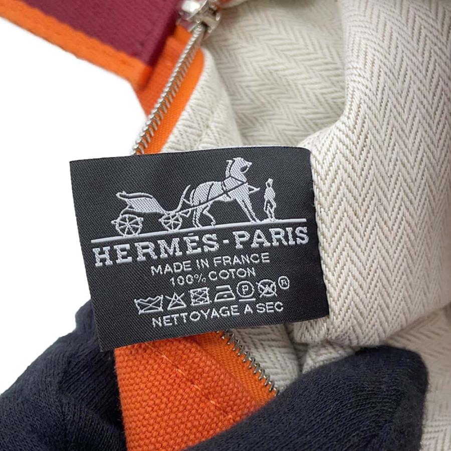 エルメス ポーチ ブリッド・ア・ブラックPM フー/ボルドー/シルバー  