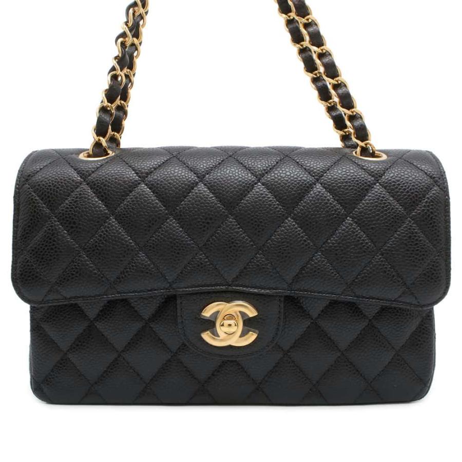 シャネル チェーンショルダーバッグ マトラッセ23 ココマーク ダブルチェーン キャビアスキン A01113 CHANEL バッグ 黒 シャネル チェーンショルダーバッグ マトラッセ23 ココマーク ダブル