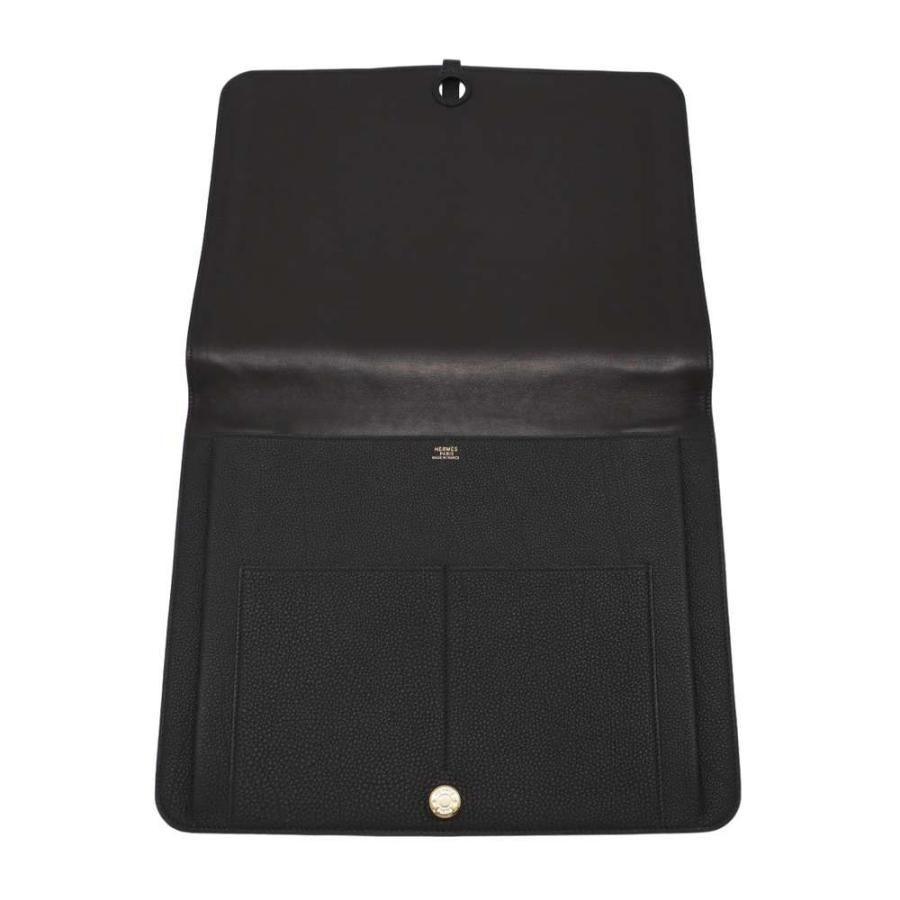 エルメス クラッチバッグ ドゴン ミーティング ブラック