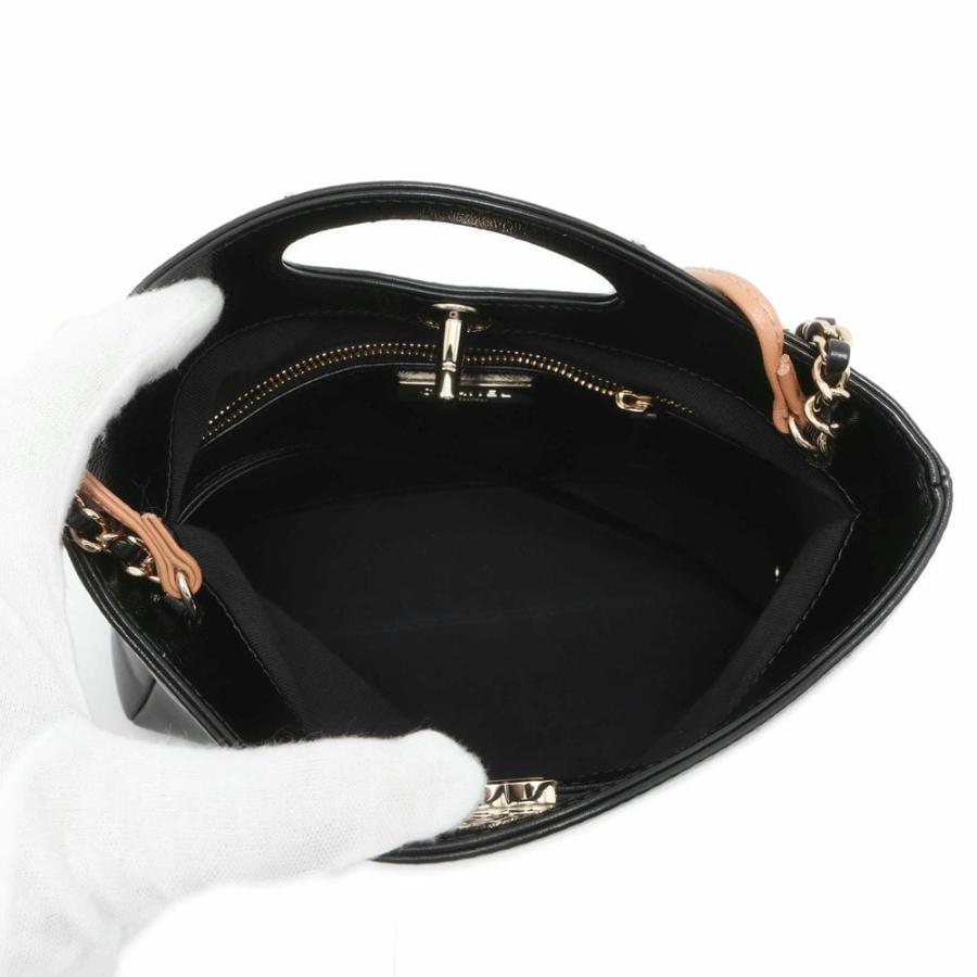 CHANEL シャネル シャネル31 ショルダーバッグ シャイニーラムスキン ブラック ゴールド金具 AS4133 シャネル チェーンショルダーバッグ シャネル31 マトラッセ ミニ