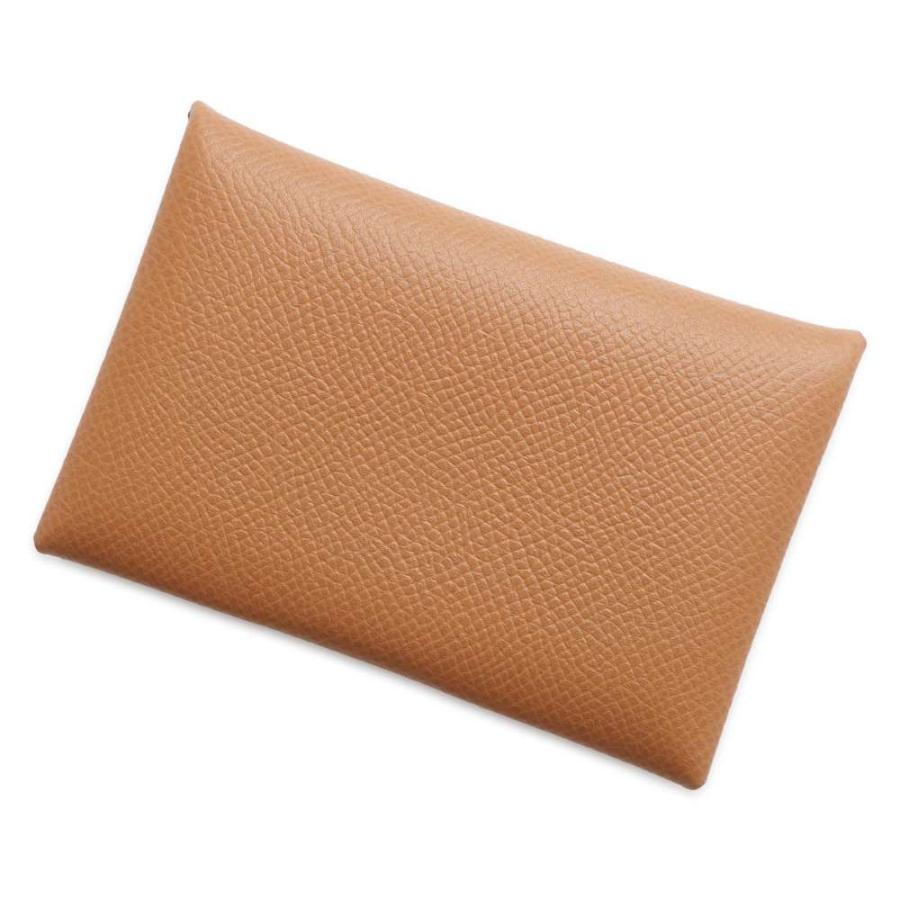 エルメス カードケース カルヴィ ゴールド エプソン Y刻印 HERMES 名刺 