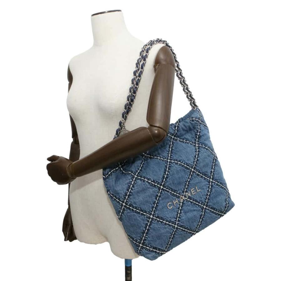 シャネル チェーンショルダーバッグ CHANEL 22 マトラッセ スモール ベロア スパンコール AS3260 CHANEL ポーチ付き 黒 CHANEL - シャネル チェーンショルダーバッグ CHANEL 22 マトラッセ