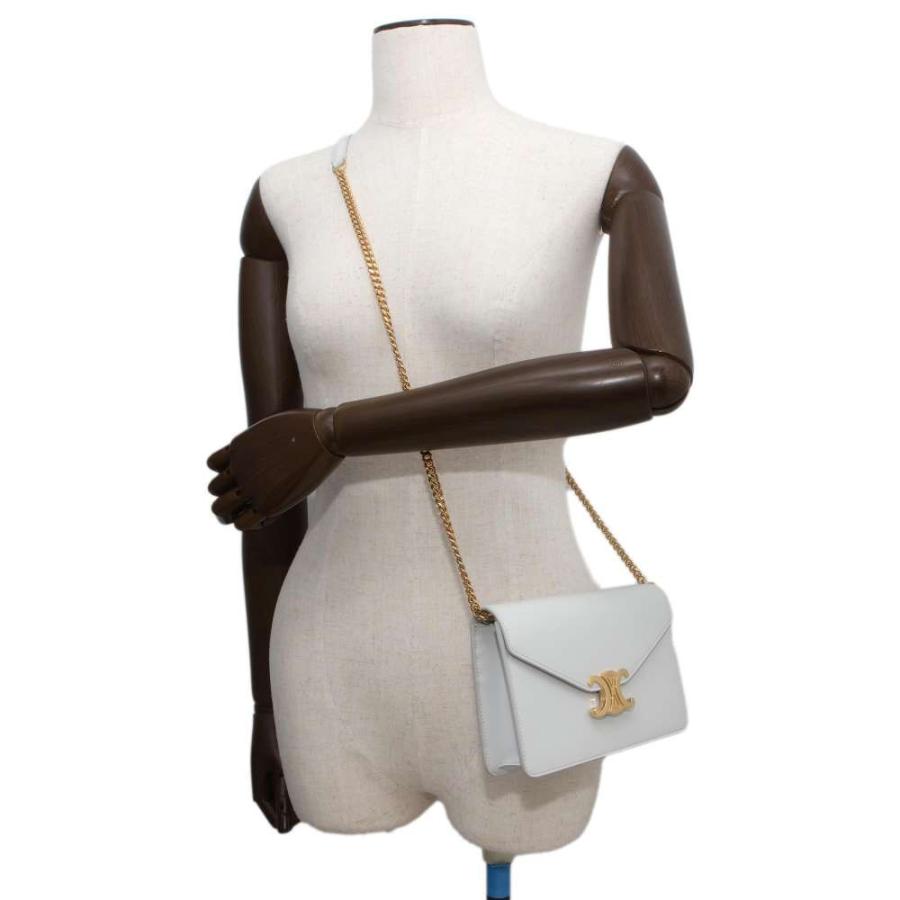 【新品】セリーヌ 10J733DPV チェーンウォレット Newカラーが登場♪【CELINE】トリオンフ チェーンウォレット (CELINE
