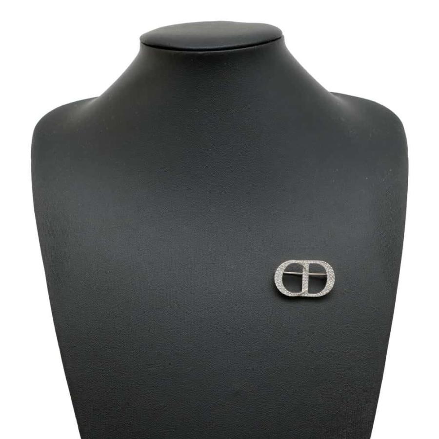 ディオール ブローチ CD Icon ホワイトクリスタル SV925 シルバー925