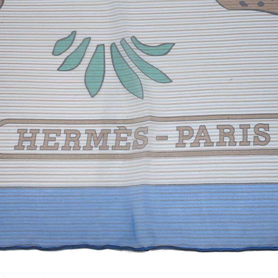 HERMES　エルメス　カレ140 レオパード柄　シルクシフォンスカーフ HERMES エルメス スカーフ カレ140 レオパード オレンジ/ローズ