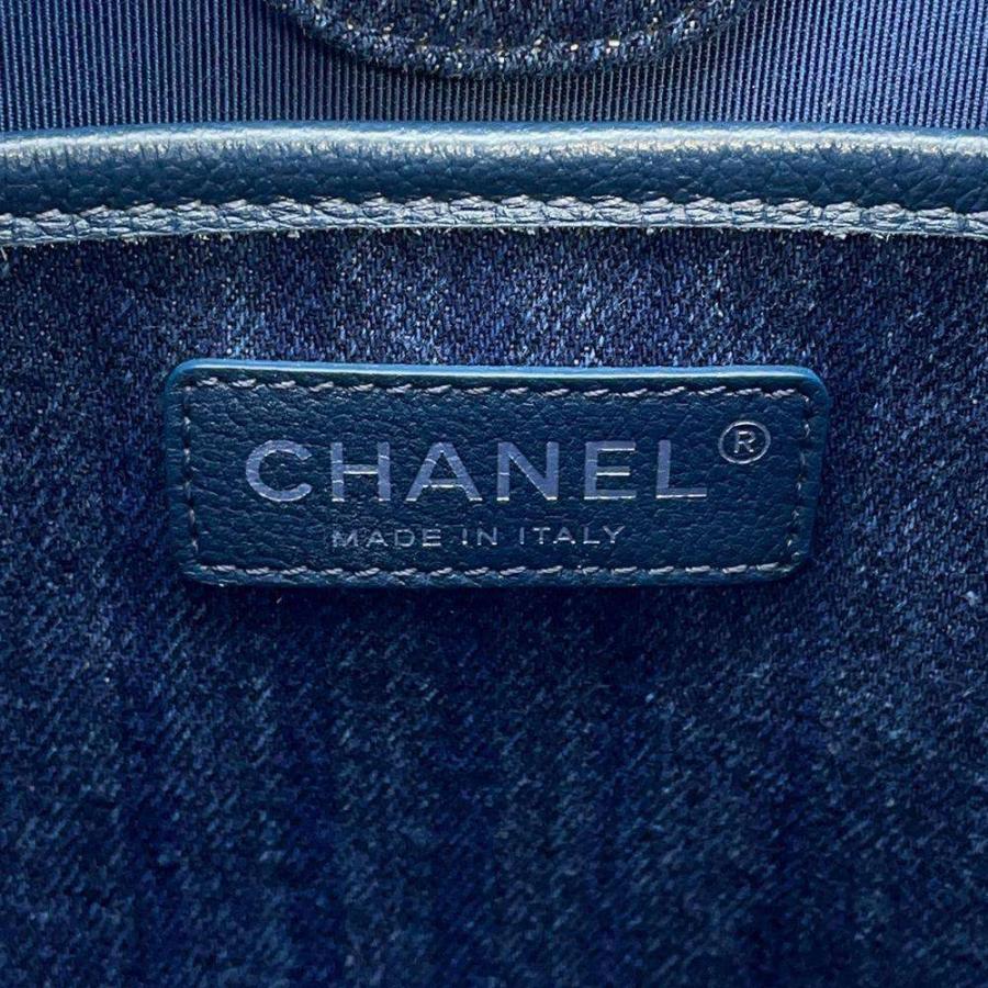 CHANEL シャネル マトラッセ ココマーク デニム ショルダーバッグ シルバー金具 A57641 CHANEL（シャネル） マトラッセ ココマーク デニム ショルダーバッグ