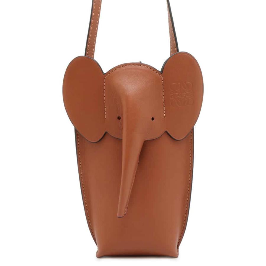 ロエベ ショルダーバッグ エレファント ポケット カーフレザー  