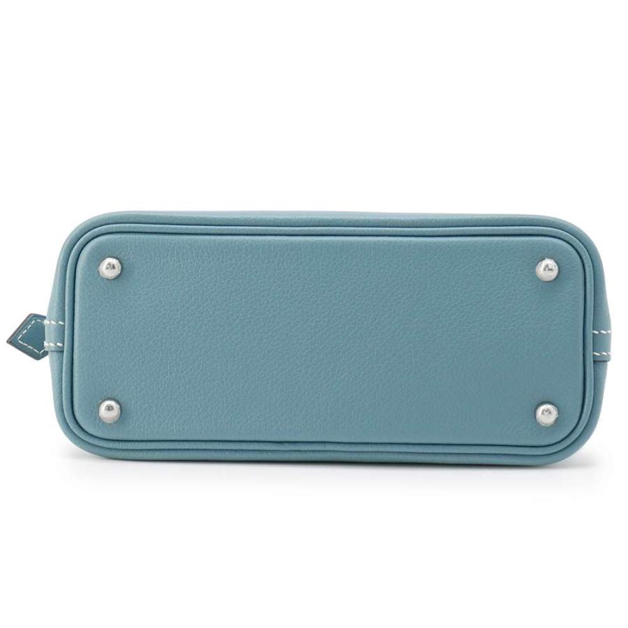 エルメス ボリード1923 ミニ ニューブルージーン/シルバー金具 エバー