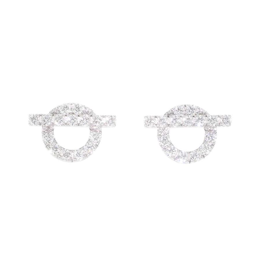 エルメス ピアス フィネス ダイヤモンド34P 0.92 ct K18WGホワイト 