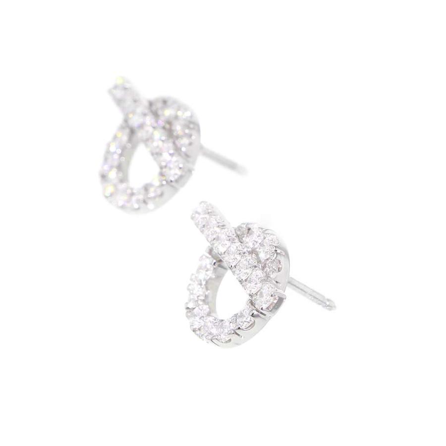 エルメス ピアス フィネス ダイヤモンド34P 0.92 ct K18WGホワイト