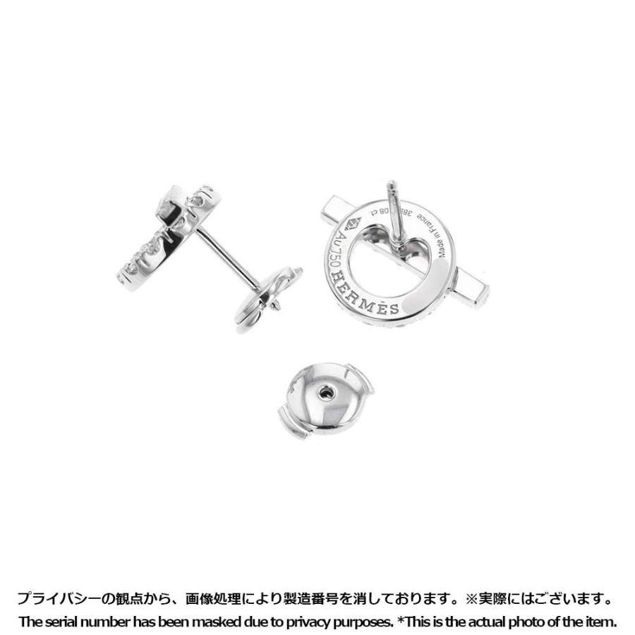 エルメス ピアス フィネス ダイヤモンド34P 0.92 ct K18WGホワイト