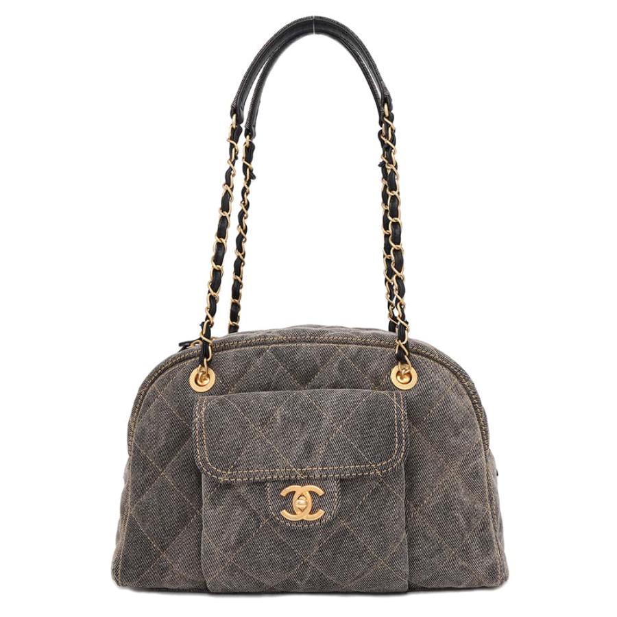 シャネル ショルダーバッグ ボーリングバッグ ココマーク デニム AS4905 CHANEL バッグ シャネル ショルダーバッグ ボーリングバッグ ココマーク デニム