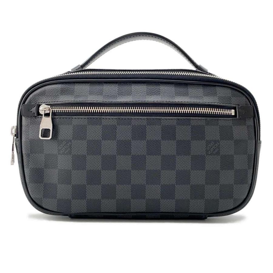 LOUIS VUITTON ダミエ アンブレール グラフィット ボディバッグ 黒 LOUIS VUITTON（ルイ・ヴィトン） ダミエグラフィット アンブレール
