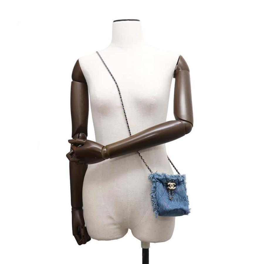 CHANEL マトラッセ CHANEL（シャネル） AP2603 デニム マトラッセ ミニバケット チェーン