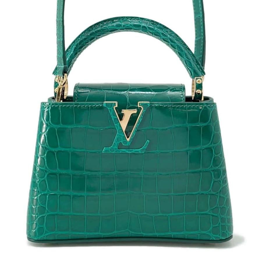 LOUIS VUITTON入手困難！超希少ピンクカプシーヌminiクロコハンドル