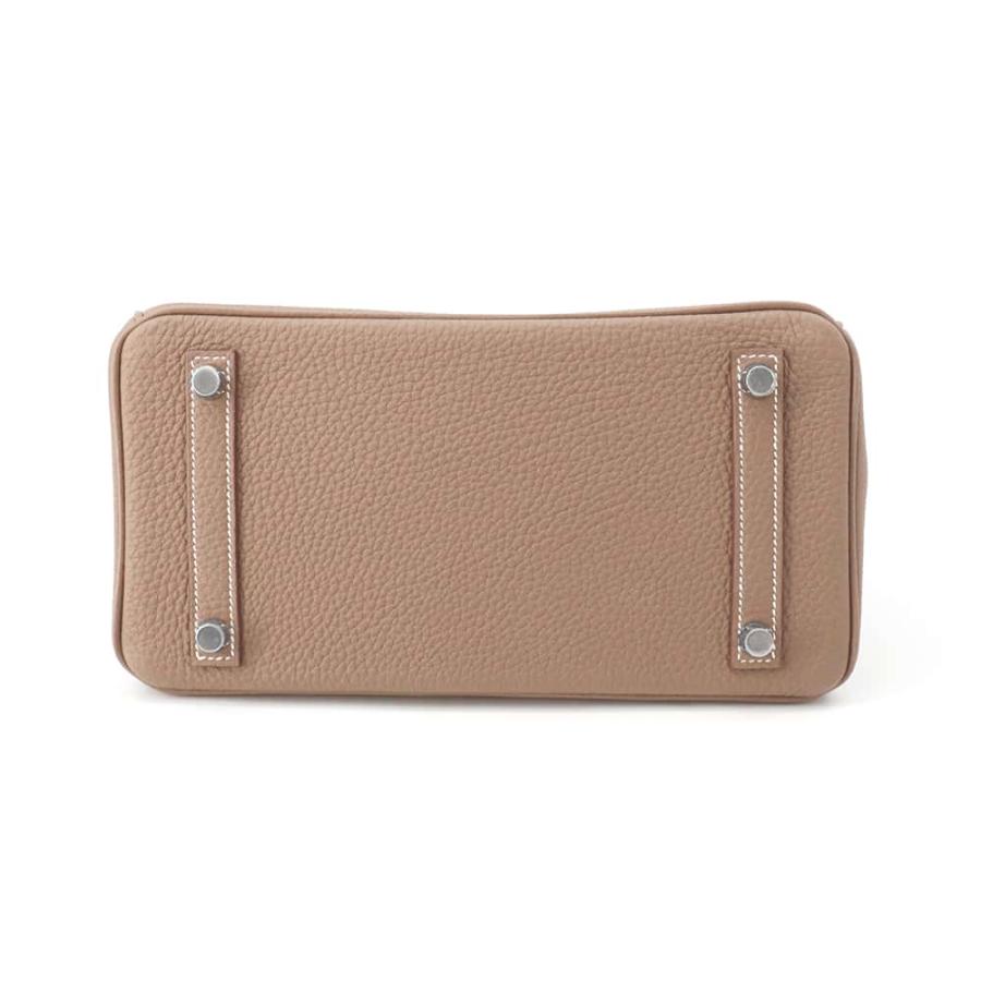 エルメス バーキン25 エトゥープ/シルバー金具 トゴ W刻印 HERMES