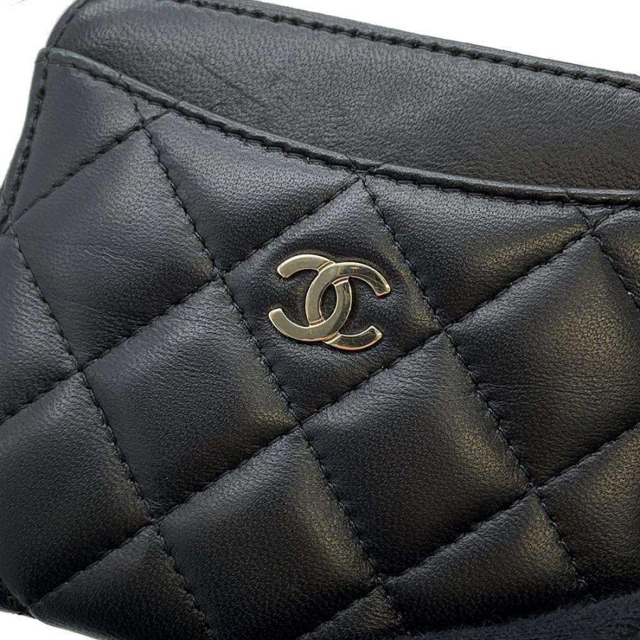 CHANEL シャネル マトラッセ ケース ラムスキン 楽天市場】シャネル CHANEL マトラッセコインケース ブラック/GP金具