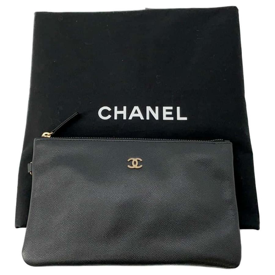 CHANEL シャネル シャネル22 ココマーク キャビアスキン ポーチ付レザーチェーンショルダーバッグ ブラック GD金具 AS3260 CHANEL（シャネル） ココマーク ポシェット チェーンショルダーバッグ