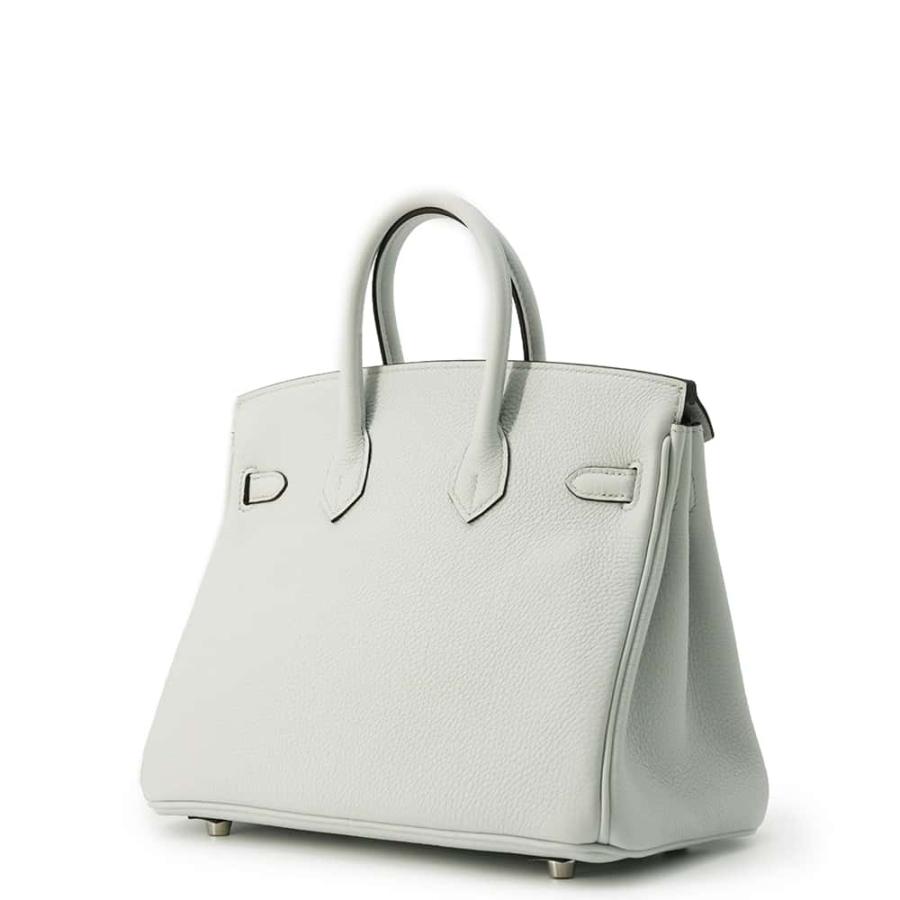 エルメス バーキン25 グリプラチナ/シルバー金具 トゴ W刻印 HERMES