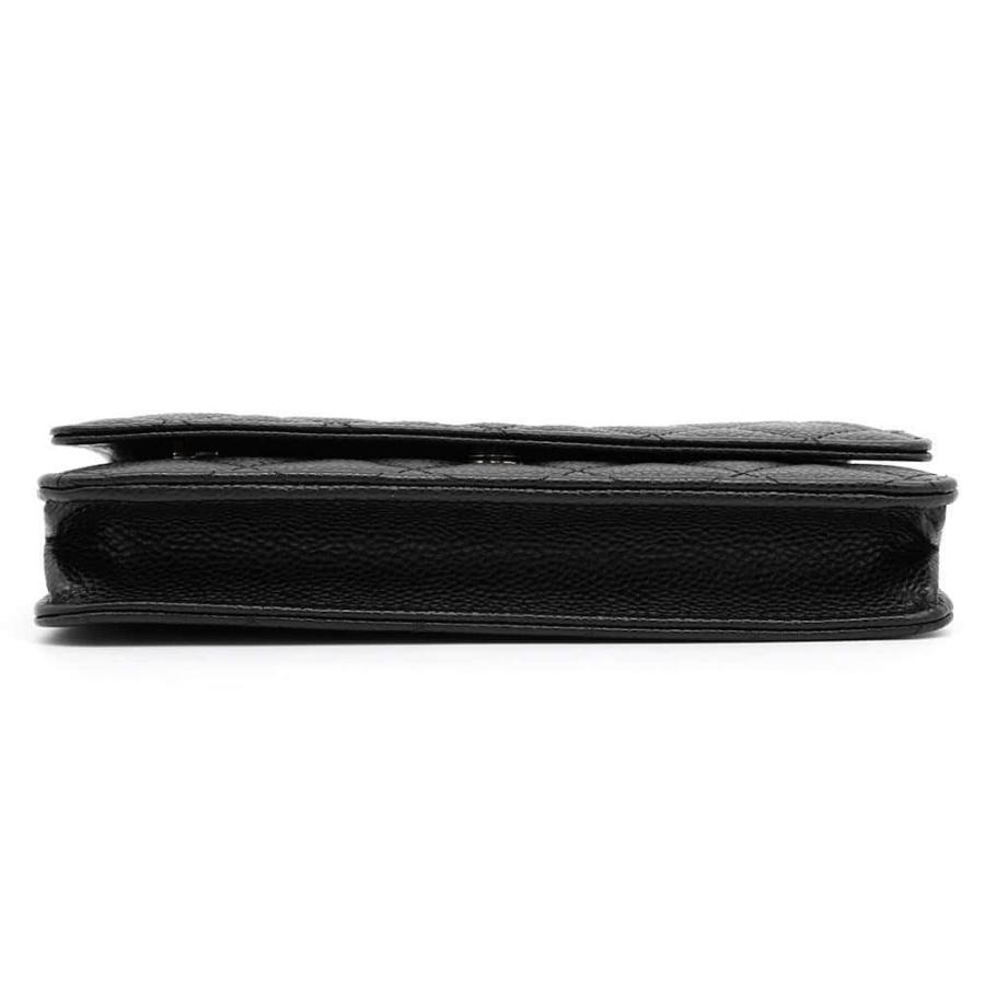 シャネル チェーンウォレット クラシック マトラッセ ココマーク キャビアスキン AP0250 CHANEL 財布 黒 シャネル チェーンウォレット クラシック マトラッセ ココマーク
