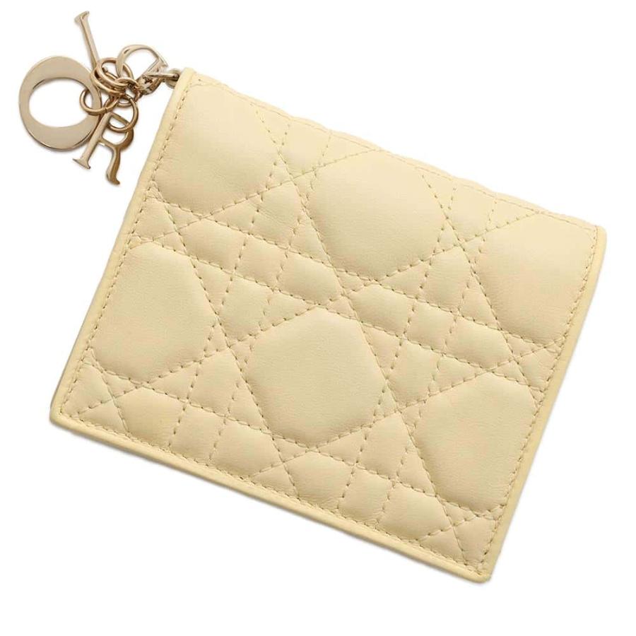クリスチャン・ディオール 二つ折り財布 Lady Dior Gardenia クリスチャン・ディオール 二つ折り財布 Lady Dior Gardenia