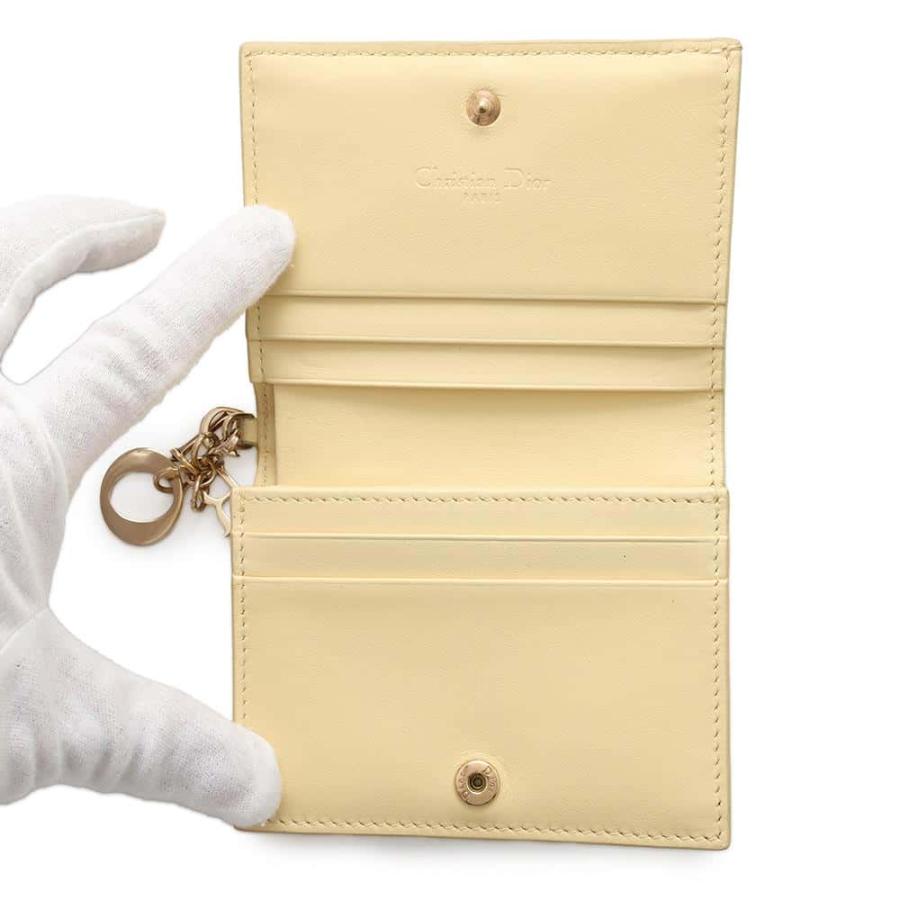 クリスチャン・ディオール 二つ折り財布 Lady Dior Gardenia クリスチャン・ディオール 二つ折り財布 Lady Dior Gardenia