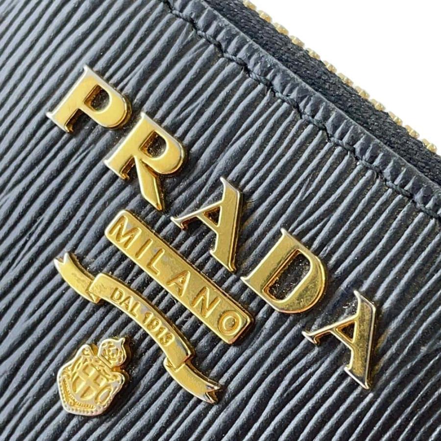 プラダ コインケース ロゴ フラグメントケース レザー 1MC079 PRADA