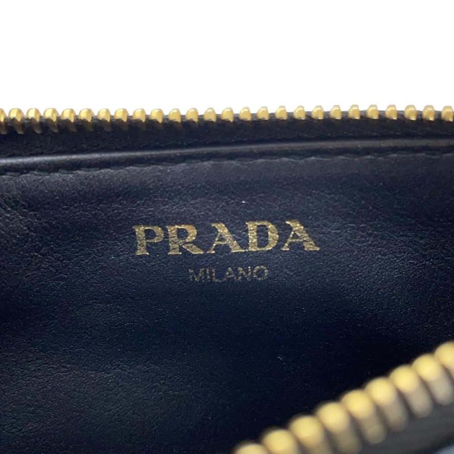プラダ コインケース ロゴ フラグメントケース レザー 1MC079 PRADA