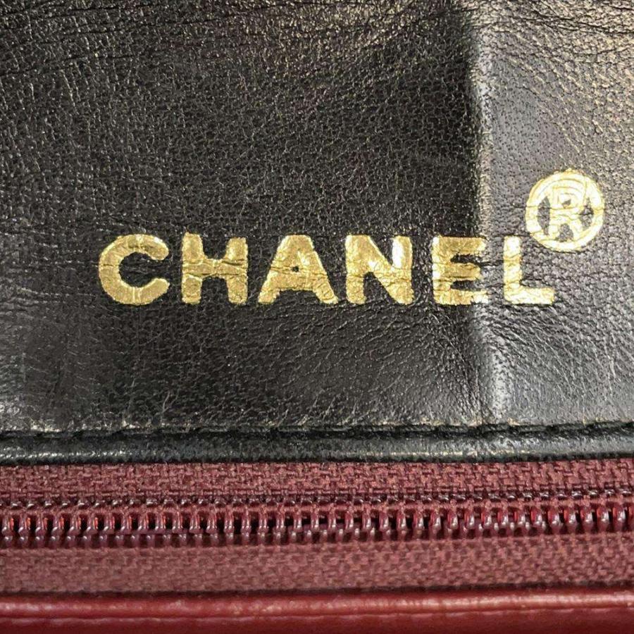 シャネル ショルダーバッグ シェブロン ココマーク ラムスキン CHANEL 