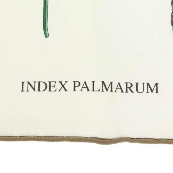 HERMES エルメス スカーフ カレ90 ヤシの目録 Index Palmarum シルク